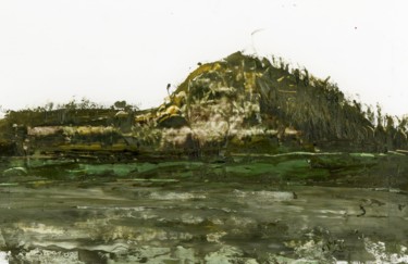 Schilderij getiteld "No-man's Land (see…" door Jim Fischer, Origineel Kunstwerk, Olie Gemonteerd op Houten paneel