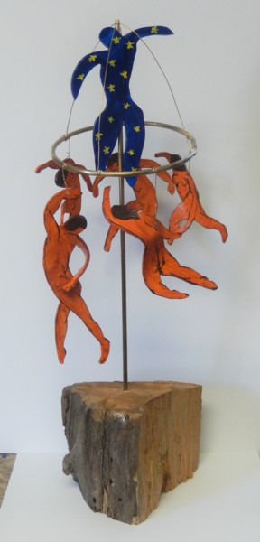 Sculpture intitulée "The Creation: The H…" par Jim Fischer, Œuvre d'art originale, Métaux
