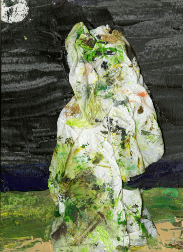 Pittura intitolato "White Lady" da Jim Fischer, Opera d'arte originale, Olio