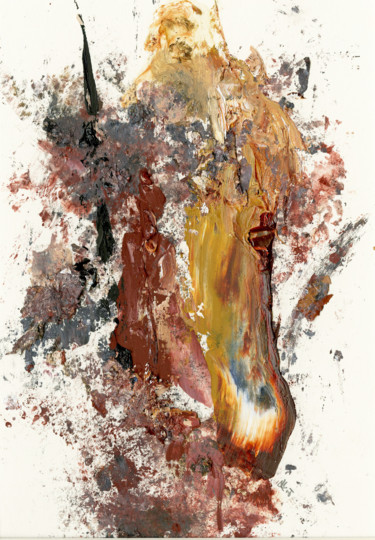 Peinture intitulée "Wotan (see full tit…" par Jim Fischer, Œuvre d'art originale, Huile Monté sur Carton