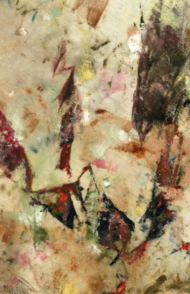Ζωγραφική με τίτλο "The Fall of Satan (…" από Jim Fischer, Αυθεντικά έργα τέχνης, Λάδι Τοποθετήθηκε στο Ξύλινο πάνελ