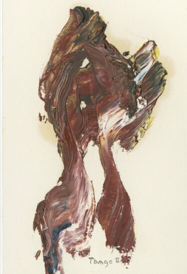 Ζωγραφική με τίτλο "Tango II" από Jim Fischer, Αυθεντικά έργα τέχνης, Λάδι
