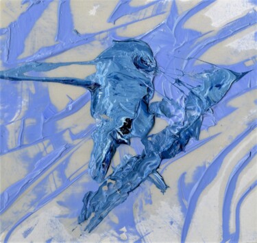 Ζωγραφική με τίτλο "Winter Owl" από Jim Fischer, Αυθεντικά έργα τέχνης, Λάδι