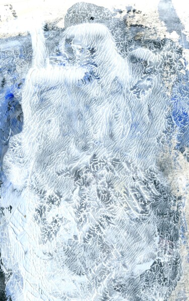 Ζωγραφική με τίτλο "Yeti" από Jim Fischer, Αυθεντικά έργα τέχνης, Λάδι