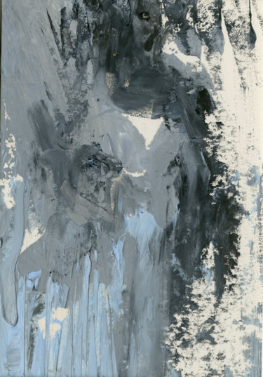 Painting titled "The Headless Ghost…" by Jim Fischer, Original Artwork, Oil Mounted on Cardboard