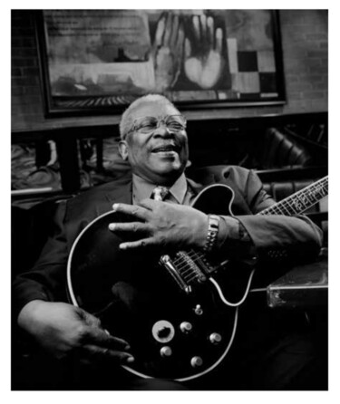 Fotografie mit dem Titel "B.B. King, 2005" von Jimmy Katz, Original-Kunstwerk, Analog Fotografie