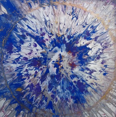 Pintura intitulada "SuperNova Abstract…" por Jim Richards, Obras de arte originais, Acrílico