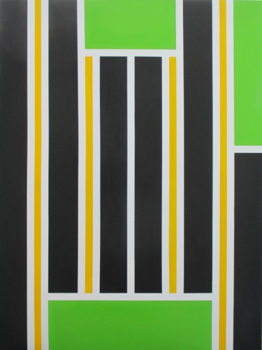 Painting titled "Homage Mondrian no.…" by Jim Richards, Original Artwork, Acrylic