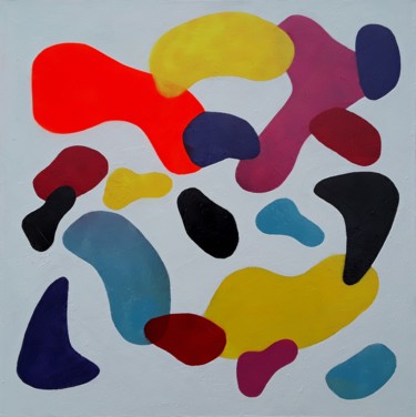Painting titled "Abstract Forms No.2…" by Jim Richards, Original Artwork, Acrylic