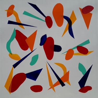 绘画 标题为“Abstract Forms No.5…” 由Jim Richards, 原创艺术品, 丙烯