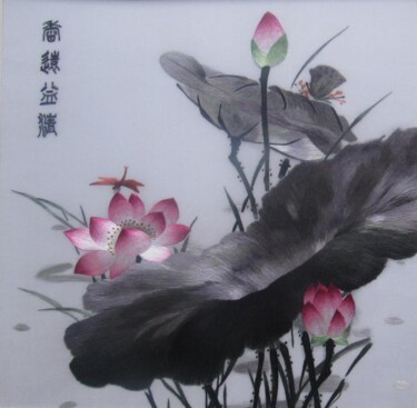 Artcraft με τίτλο "Lotus" από Jinfeng Fan, Αυθεντικά έργα τέχνης