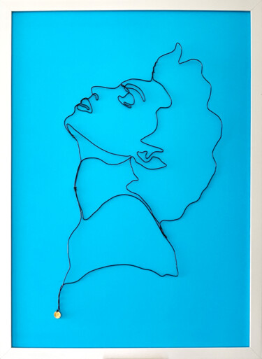 Escultura titulada "True Blue" por Jipedan, Obra de arte original, Aluminio Montado en Otro panel rígido