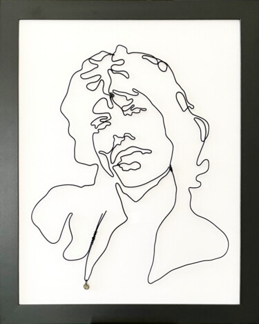 Escultura titulada "Like Jagger" por Jipedan, Obra de arte original, Aluminio Montado en Otro panel rígido