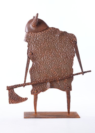 Escultura intitulada "Viking I." por Jiri Genov, Obras de arte originais, Metais