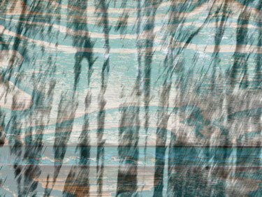 Fotografie getiteld "Modrozelený les" door Jiří Srna, Origineel Kunstwerk, Digitale fotografie
