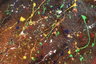 Pintura intitulada "Nougatine" por Jean-Jacques Minardi (Ipo), Obras de arte originais, Acrílico Montado em Armação em madei…