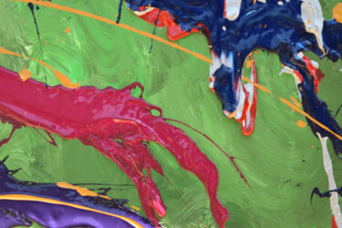 Ζωγραφική με τίτλο "juillet2022A" από Jean-Jacques Minardi (Ipo), Αυθεντικά έργα τέχνης, Ακρυλικό Τοποθετήθηκε στο Ξύλινο φο…