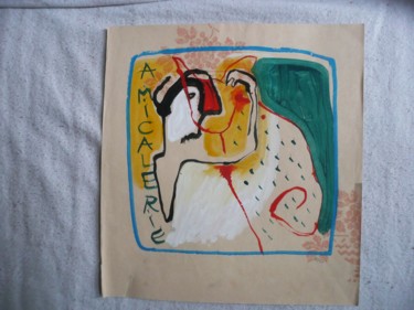 Painting titled "amicalerie" by Jean-Jacques Corriger, Original Artwork