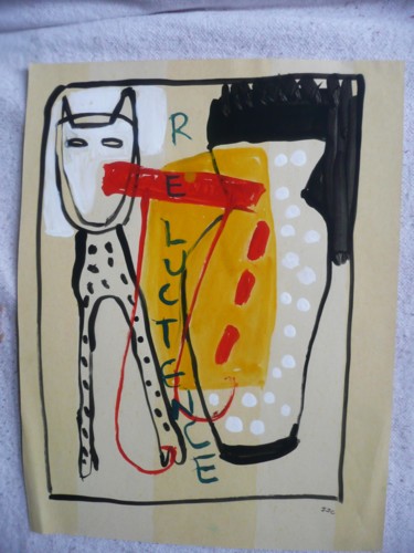 Painting titled "reluctence" by Jean-Jacques Corriger, Original Artwork