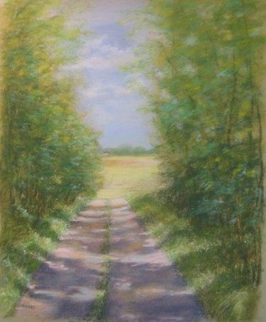 Peinture intitulée "il était une fois l…" par Josette Francois, Œuvre d'art originale, Pastel