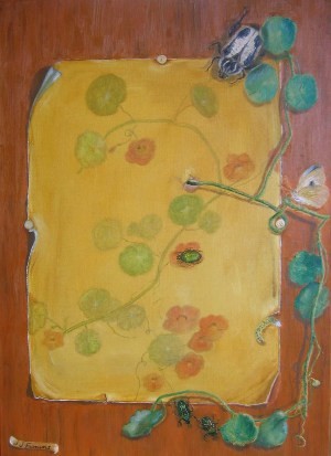 Peinture intitulée "Coléoptères" par Josette Francois, Œuvre d'art originale