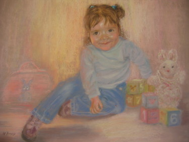 Painting titled "Louise" by Josette Francois, Original Artwork