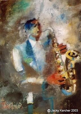 Peinture intitulée "rythm'n blues" par Jacky Karcher, Œuvre d'art originale