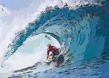 Digital Arts titled "Great Wave" by Jack Cash Jr, Original Artwork