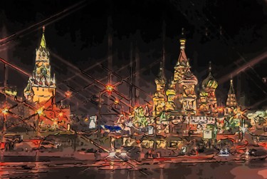 Digital Arts titled "City Lights" by Jack Cash Jr, Original Artwork