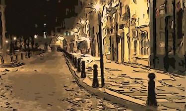 Digital Arts titled "Street Lights" by Jack Cash Jr, Original Artwork