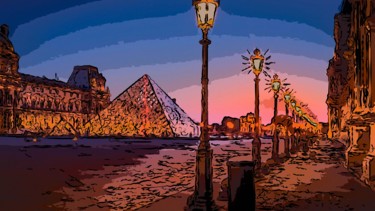 Digital Arts titled "Glass Pyramid" by Jack Cash Jr, Original Artwork