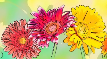Digital Arts titled "Wildflowers" by Jack Cash Jr, Original Artwork