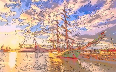 Digital Arts titled "Tall Ship" by Jack Cash Jr, Original Artwork