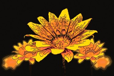 Digitale Kunst mit dem Titel "Sunshine Lovers" von Jack Cash Jr, Original-Kunstwerk