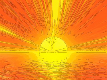 Digital Arts titled "Solar Flare" by Jack Cash Jr, Original Artwork