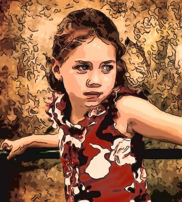 Digital Arts titled "Bette Davis Eyes" by Jack Cash Jr, Original Artwork