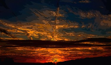 Arts numériques intitulée "Sahara Sunrise" par Jack Cash Jr, Œuvre d'art originale, Peinture numérique