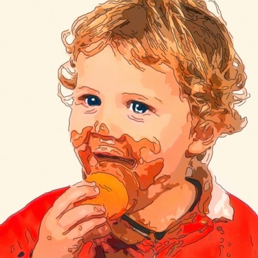 Arts numériques intitulée "Chocolate" par Jack Cash Jr, Œuvre d'art originale, Peinture numérique