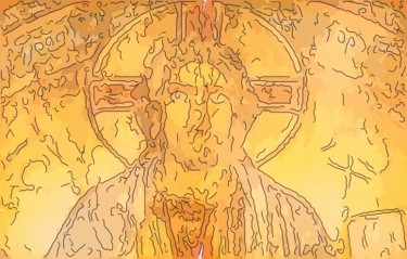 Arte digitale intitolato "The Christ" da Jack Cash Jr, Opera d'arte originale, Pittura digitale