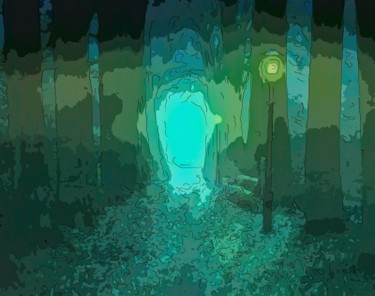 Цифровое искусство под названием "The Portal 3" - Jack Cash Jr, Подлинное произведение искусства, Цифровая живопись