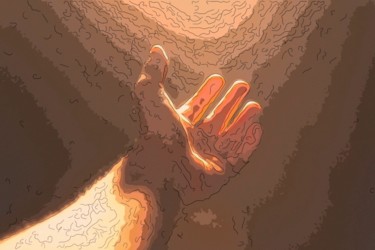 Digital Arts titled "Reach Out And Touch…" by Jack Cash Jr, Original Artwork, Digital Painting