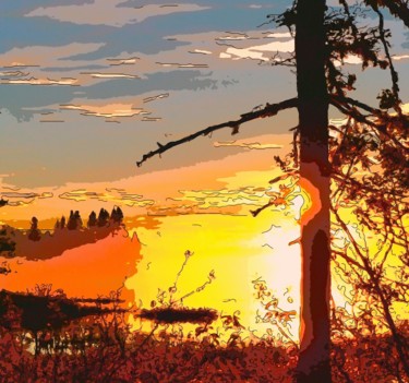 Digital Arts titled "Sunny Day 3" by Jack Cash Jr, Original Artwork, Digital Painting