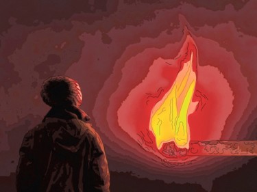 "The Eternal Flame" başlıklı Dijital Sanat Jack Cash Jr tarafından, Orijinal sanat, Dijital Resim