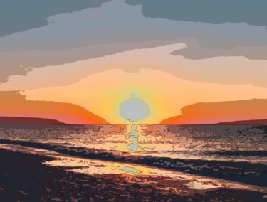Digital Arts titled "Early Sunrise" by Jack Cash Jr, Original Artwork, Digital Painting