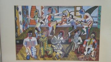 Pintura intitulada "DANCES" por Dimitrios Gonalakis, Obras de arte originais, Têmpera