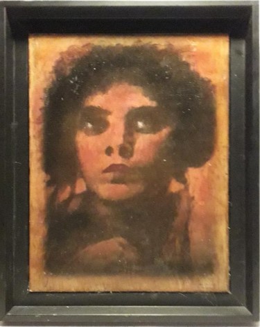 Peinture intitulée "Femme, d'après Mucha" par Jean Louis Biaujeaud, Œuvre d'art originale, Huile