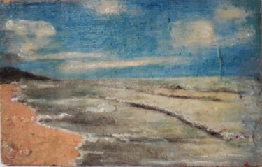 Peinture intitulée "Mer" par Jean Louis Biaujeaud, Œuvre d'art originale, Huile