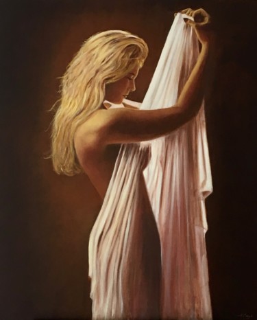 Painting titled "Mujer" by Jl. Margrà, Original Artwork, Oil