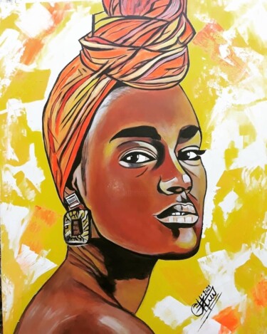 Painting titled "Raka" by Jl Pro Moda, Arte & Cultura, Original Artwork, Acrylic