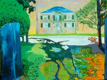 Pittura intitolato "Villa de la mer" da Joel Lansel, Opera d'arte originale, Acrilico